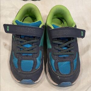 Kids Blue and Green Sneakers